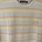 Acne Studios  | Pastel Stripe Short Sleeved Unisex T-Shirt | Powder Blue | XS Photo 2