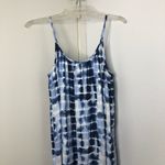 Karen Kane Ruffle Hem Maxi Dress Blue & White size S Photo 3