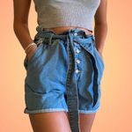 Forever 21  Button Up Paper Bag Shorts With Belt  Photo 0