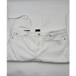 Talbots  Jeans Women's 16 Pedal Pusher Crop White Denim‎ Cotton Coastal Photo 7