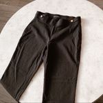 Counterparts Black Career Pull On Gold Button Office Work Pant Sz 6P Minimalist Photo 1