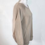 Doe & Rae  Tan Oversized Pullover NWT Size Small Tan Oversized Sweatshirt Photo 5