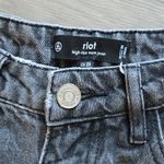 Missguided  High Rise Mom Jeans 4R Black/grey Y2k Washed Retro Grungecore Photo 3