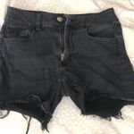 American Eagle Outfitters Distressed Jean Shorts Black Size 4 Photo 0