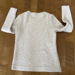 Talbots Cable Knit sweater cream with flecks in shades of pink size medium Photo 7