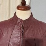 80s Wilsons Suede & Leather Burgundy Bomber Jacket Genuine Leather Womens M 40 Red Size M Photo 1
