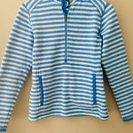 Patagonia  Quarter Zip Striped Sweater Blue Sz XS Photo 2