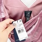 Adrianna Papell Velvet Mermaid Gown Dress Antique Rose Size 8 NWT Photo 5