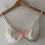 Victoria's Secret Victoria’s Secret White Lace Babydoll Bra Body By Victoria Unlined Demi 32D Photo 0