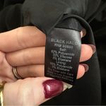 Black Halo  Black Half Sleeve Fit And Flare Dress Photo 6