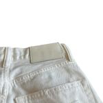 Moussy Vintage Odessa Straight Leg White Jeans Pants Raw Hem Size 24 Women's Photo 12
