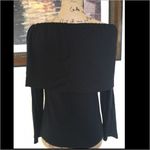 Go Couture  Off the Shoulder Black Long Sleeve Top Photo 3