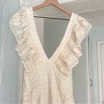 Free People  Mikayla White Lace Ruffle Jumpsuit NEW WITH TAGS size XL Photo 2