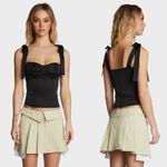 LIONESS  Bustier Top Womens Size Medium Satin Balletcore Cyberpunk Whimsical Goth Photo 3