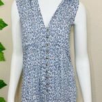 Anthropologie Maeve Blue Paint Splattered Top Photo 5