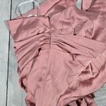 Dessy Collection One Shoulder Ruched Empire Waist Bridesmaid Formal Gown 16 3111 Pink Photo 7