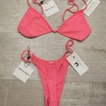 Minimale Animale đź’•MINIMALEđź’• ANIMALE Bikini Lucid BijouTop + Wall Street String Thong Exotic NWT Photo 10