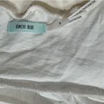 Anthropologie Kimchi Blue White Tie Back Ruffle Tank Top Women’s Small Photo 1