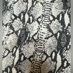 frame denim Frame Le Mini Skirt Denim Python Snake‎ Animal Print Grey White Size 28 Photo 8