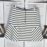 Ann Taylor Navy Cream Stripe Skater Skirt Size 4 Photo 8