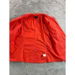 Talbots Women's Orange Utility Jacket Size L Button Front Long Sleeve Pockets Photo 3