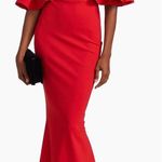 Chiara Boni La Petite Robe Pavarti Off Shoulder Gown Passion Red Size 14 NWT Photo 0