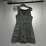 Reformation NEW  Zenni Linen Mini Dress Black 6 Photo 3