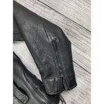 Route 66 Vintage Black Leather Motorcycle Jacket Women's Biker Size 14 (Large) Photo 2