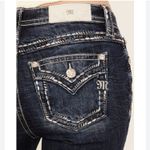 Miss Me SKINNY DARK WASH JEANS SADDLE STITCH POCKET RED,WHITE AND BLUE SZ 27 Photo 8