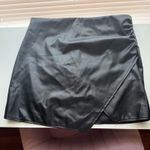 Vestique Black Leather Mini Skirt Photo 0