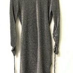 Topshop  Womens Glitter Metallic Open Back Midi Cocktail Dress Photo 0