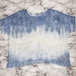 CAbi Ombre Fade Out Top Blue Cream Sheer Blouse Oversized Style# 781 Women S Photo 0