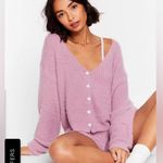 Nasty Gal NWOT fluffy knit cardigan Photo 3
