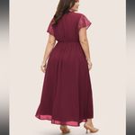 Bloomchic Overlap Collar Crochet Lace Mesh Dress Photo 2