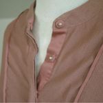 Free People Pebble Crepe Bird Stripe Pullover - size small Photo 3