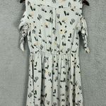 Angie Gray Button Up Cactus Print Shirt Dress Womens Large Boho Festival Novelty Photo 1