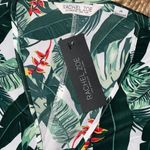  Leaf Green Printed Maxi Kimono Open Cardigan OS Rachel Zoe OS Photo 2