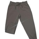 Brown Track Pants with Elastic Waistband and Tapered Ankles Size XL Photo 4