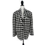 ANINE BING Quinn Blazer in Black & White Houndstooth Photo 1