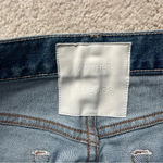 Mother Superior The Trickster Skimp Fray Thrill Seeker Jeans High Rise Straight Blue Size 28 Photo 2