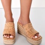New without Box Elaria Natural Cork Platform Wedge Sandals Dolce Vita size 8.5 Tan Photo 0