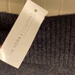 New York & Company Boat Neck Black Sweater Black Size M Photo 2