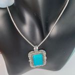 Turquoise Pendant Necklace and Bracelet Photo 1