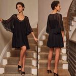 La Ligne 100% silk India mini dress in black size small Photo 11