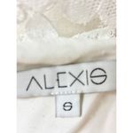 Alexis  Sleeveless Lace Trim Pleated Fit & Flare Mini Dress White Women's Size S Photo 3