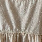 Olivaceous Babydoll Dress Woman's S Beige Puff Sleeves Cottagecore Boho NWT Photo 5