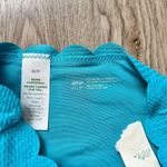 Aerie  Waffle Scalloped High Waisted Bikini Bottom Blue Size XS NWT Photo 4