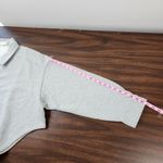 Good American Grey Cropped Sweatshirt Jacket Shacket Cotton Size 5/6 (2XL-3XL) Photo 7