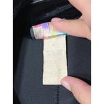 Eye Candy  Black Vintage Velvet 3/4‎ Sleeve Classic Chic Button Front Blouse M Photo 4