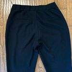 Kay Unger black Scuba pull on big rise tapered pant Large Photo 9